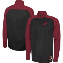 Мужская куртка New Era Black Arizona Cardinals Combine Authentic O-Line Raglan Half-Zip Jacket New Era