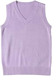 Женский Вязаный Жилет Blostirno Sweater Vest V Neck Blostirno