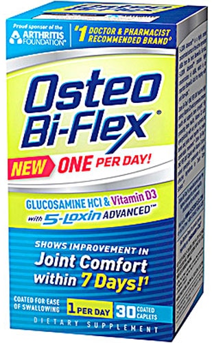 Глюкозамин гидрохлорид и витамин D3 один раз в день — 30 капсул Osteo Bi-Flex
