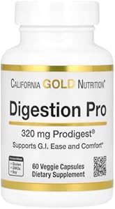 California Gold Nutrition Digestion Pro, with ProDigest®, 320 mg, 60 Veggie Capsules (Капсулы на растительной основе) California Gold Nutrition