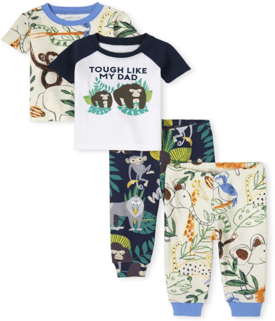 Пижамный комплект Safari из 4 предметов (для младенцев / малышей) The Children's Place