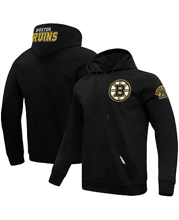 Мужской черный классический пуловер с капюшоном Boston Bruins Pro Standard