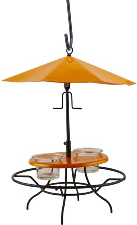 Wild Bird Lovers Oriole Patio Table with Umbrella Jelly Wild Bird Feeder Wild Bird Lovers