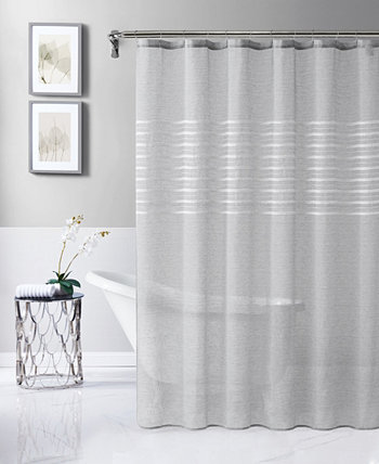 Daniella Tufted Shower Curtain, 72" x 70" Dainty Home