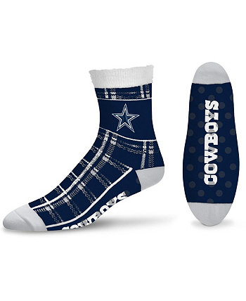 Женские носки до щиколотки в шотландскую клетку Dallas Cowboys For Bare Feet