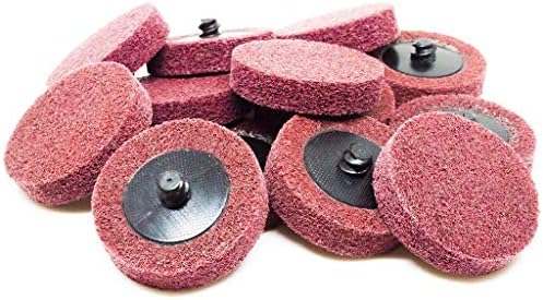 Benchmark Abrasives 2 Inch Sanding Discs Quick Change Silicon Carbide Surface Preparation Wheels, Polishing Wheel for Drill & Die Grinder Sanding Disc, Paint Stripper & Removal - (10 Pack)(Grey) Benchmark Abrasives