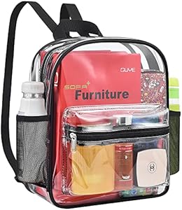 Рюкзак повседневный MAY TREE Clear Backpack для стадионных мероприятий, 30.5x28x11.5 см MAY TREE