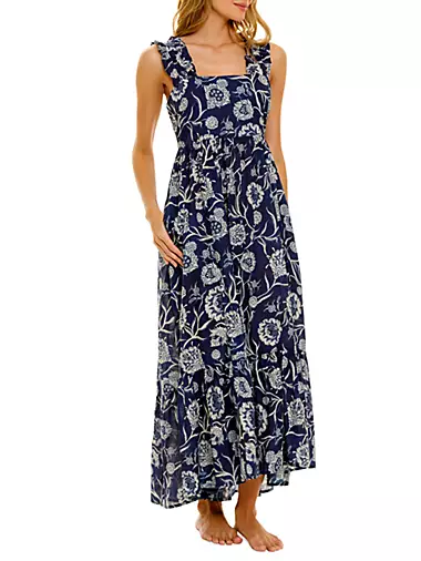 Summer Soirée Mika Claire Cotton Maxi Dress The Lazy Poet