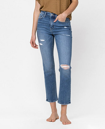 Женские узкие прямые джинсы с высокой посадкой VERVET