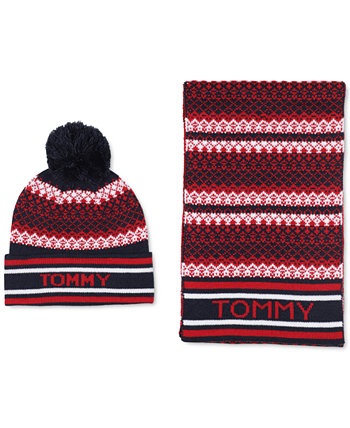 Набор мужских шляп и шарфов Fair Isle Tommy Hilfiger