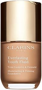 Clarins Everlasting Youth Fluid Foundation | Anti-Aging, Medium To Full Coverage | Illuminates, Smoothes and Visibly Firms Clarins