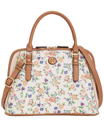 Сумка-сумка среднего размера с пастельным цветочным принтом Saffiano, созданная для Macy's Giani Bernini