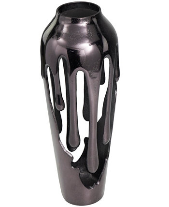 Алюминиевая ваза-капельница с плавящимся корпусом, 7 x 7 x 15 дюймов Rosemary Lane