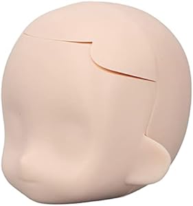 Blank Doll Head, Ball Jointed Doll Head Silicone for 1/12 Doll (Coffee) Yosoo