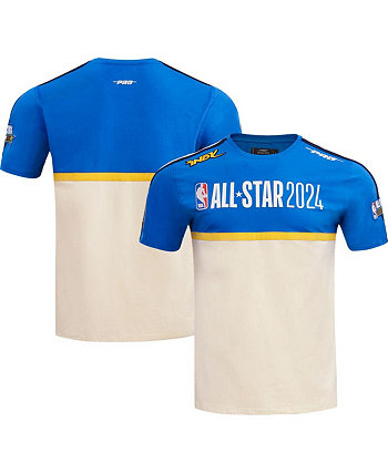 Мужская и женская кремовая футболка из синели «Матч всех звезд НБА 2024» Pro Standard