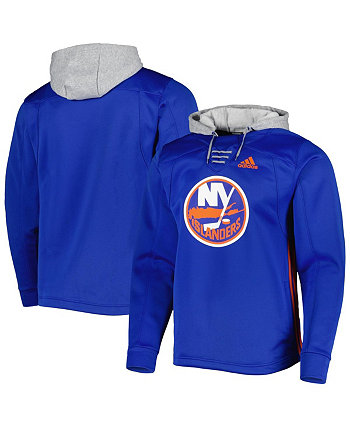 Мужской пуловер с капюшоном Royal New York Islanders Skate Lace Team Adidas