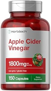 Horbäach Apple Cider Vinegar Capsules | 1800mg | 150 Pills | Non-GMO, Gluten Free Supplement Horbäach