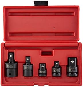 SUNEX TOOLS 3305 5 Pc. 3/8" & 1/2" Dr. Adapter and Universal Joint Impact Set Sunex Tools