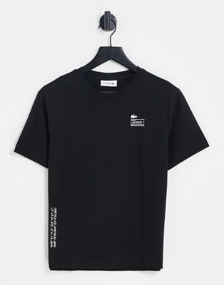 Черная футболка с логотипом Lacoste Lacoste