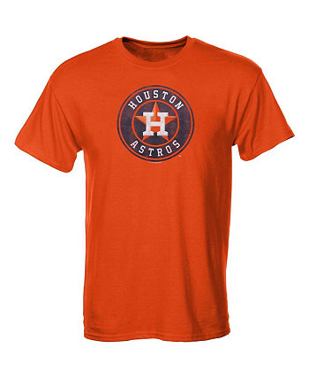 Футболка с потертым логотипом Big Boys and Girls Houston Astros — оранжевая Soft As A Grape