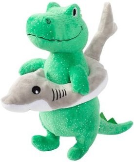 PETSHOP BY FRINGE STUDIO Shark Week Rex Squeaky Plush Dog Toy PETSHOP BY FRINGE STUDIO