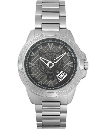 Мужские часы Touchdown серебристого цвета с браслетом из нержавеющей стали, 44 мм Plein Sport
