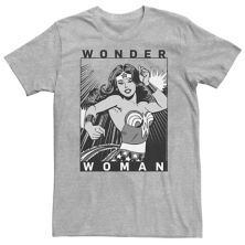 Футболка с плакатом в виде комиксов Big & Tall DC Comics Wonder Woman DC Comics