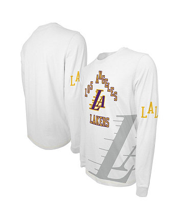 Белая мужская и женская футболка Los Angeles Lakers 2023/24 City Edition Scoreboard с длинными рукавами Stadium Essentials