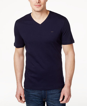 Мужская футболка из жидкого хлопка с V-образным вырезом Michael Kors
