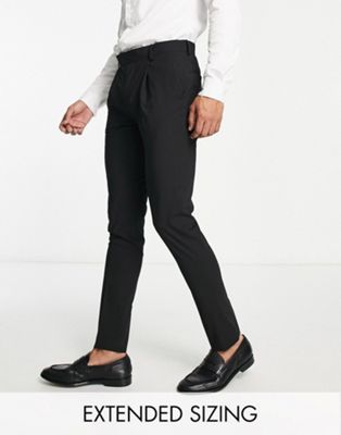 Черные эластичные узкие брюки из ткани премиум-класса Noak 'Camden' Noak