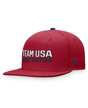 Branded Men's Red Team USA Snapback Hat Fanatics