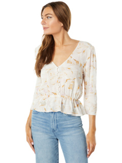 Marcela Recycled 3/4 Sleeve Top SALTWATER LUXE
