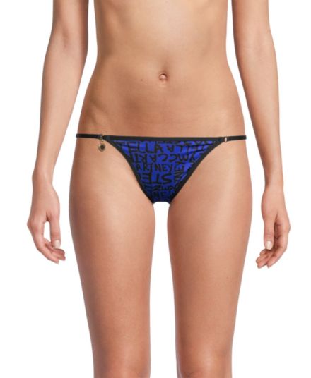 Graffito Logo Low-Rise Bikini Bottom Stella McCartney Swim