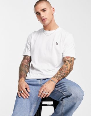 PS Paul Smith regular fit logo T-shirt in white PS Paul Smith