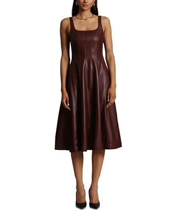 Женское платье со швами из искусственной кожи от Avec Les Filles Avec Les Filles