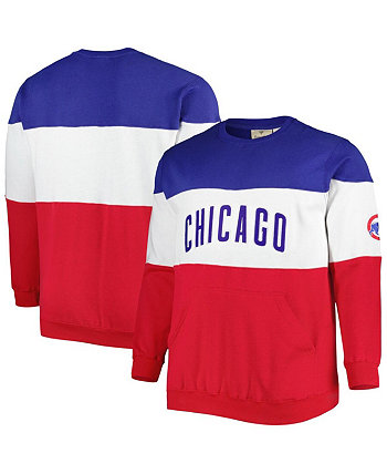 Мужская толстовка Royal, Red Chicago Cubs Big and Tall Pullover Sweatshirt Profile