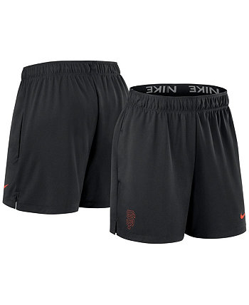 Women's Black San Francisco Giants Authentic Collection Knit Shorts Nike