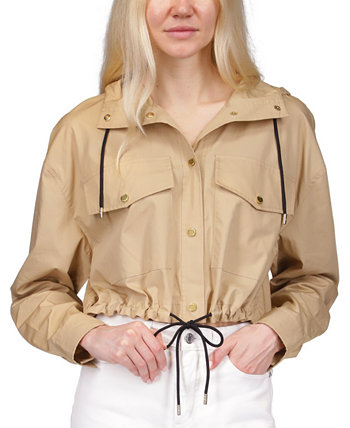 Женская хлопковая укороченная куртка-бомбер Michael Kors