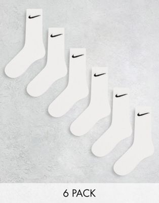 Шесть пар белых носков с мягкой подкладкой Nike Training Everyday Cushioned Nike