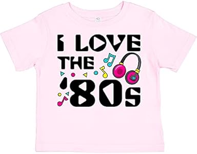 inktastic I Love The '80s-Musical Notes Toddler T-Shirt Inktastic