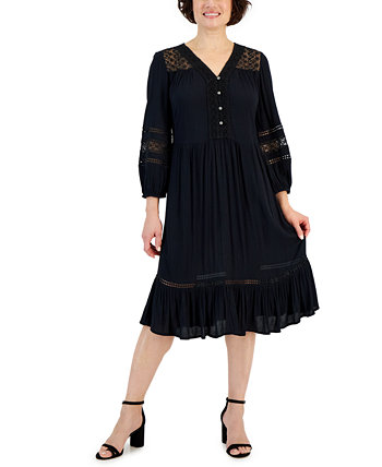 Женское платье с кружевной отделкой Style & Co для Macy's Style & Co