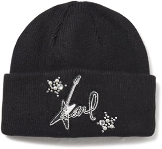 KARL LAGERFELD Women's Beanie Karl Rockstar Hat Karl Lagerfeld