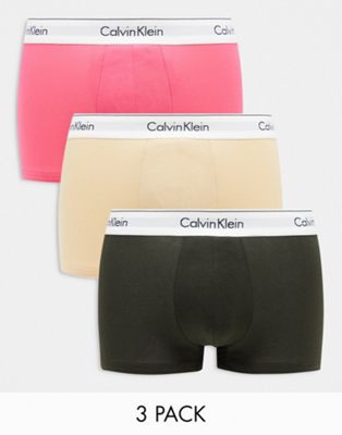 Разноцветные эластичные плавки из трех хлопка Calvin Klein Modern Cotton Calvin Klein