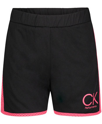 Спортивные шорты с сетчатыми вставками из джерси для девочек Big Girls Calvin Klein