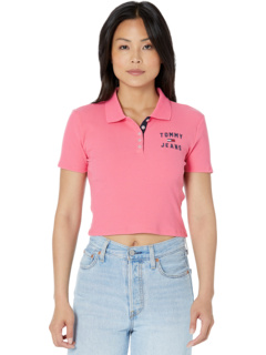 Укороченная футболка-поло с короткими рукавами Tommy Jeans
