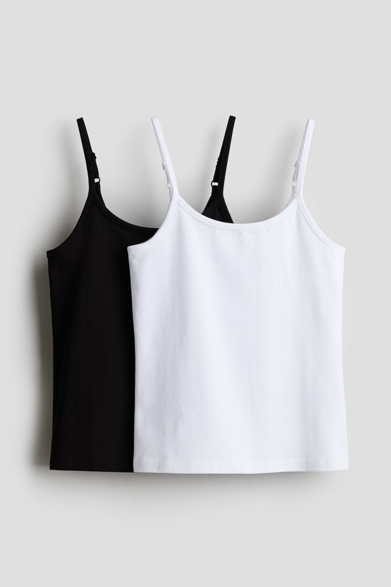 2-pack Cotton Tank Tops H&M