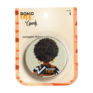 Компактное зеркало Goody Tru x Domo Ink с увеличением, 1 шт., удобный дизайн для макияжа GOODY