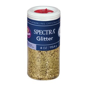 Pacon Spectra Glitter Sparkling Crystals, 4 oz., Gold Pacon