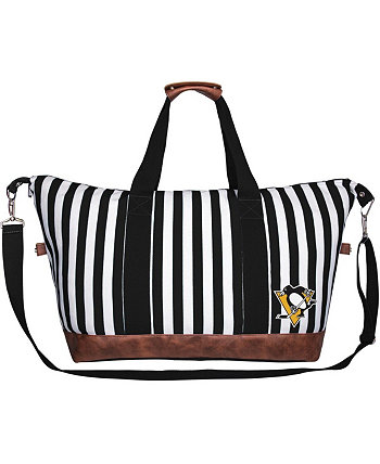 Женская полосатая сумка для выходного дня Pittsburgh Penguins FOCO