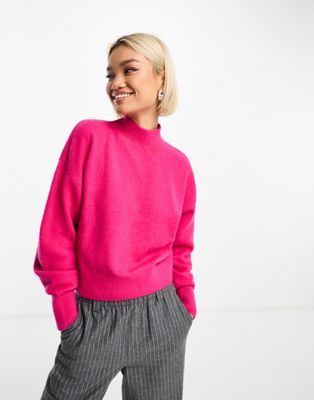 Розовый свитер с воротником-стойкой & Other Stories & OTHER STORIES
